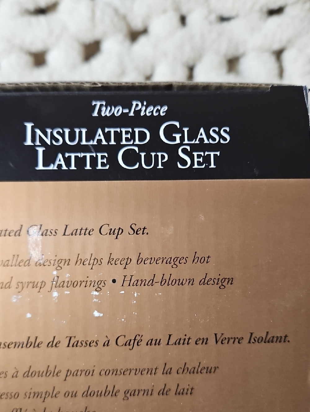 Two Piece Insulated Glass Latte Cup Set - Picture 3 of 6